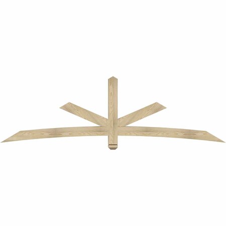 Ekena Millwork Alberta Rough Sawn Timber Gable Bracket, Douglas Fir, 96"W x 28"H x 4"D x 4"F, 7/12 Pitch GBW096X28X0404ALB00RDF